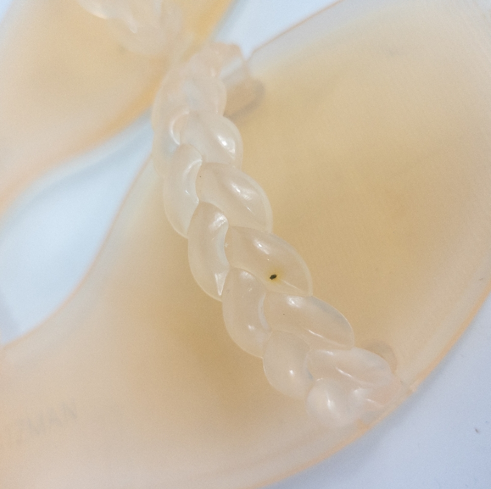 Stuart Weitzman Braida Sawyer Jelly Sandals 8 - Picture 4 of 4